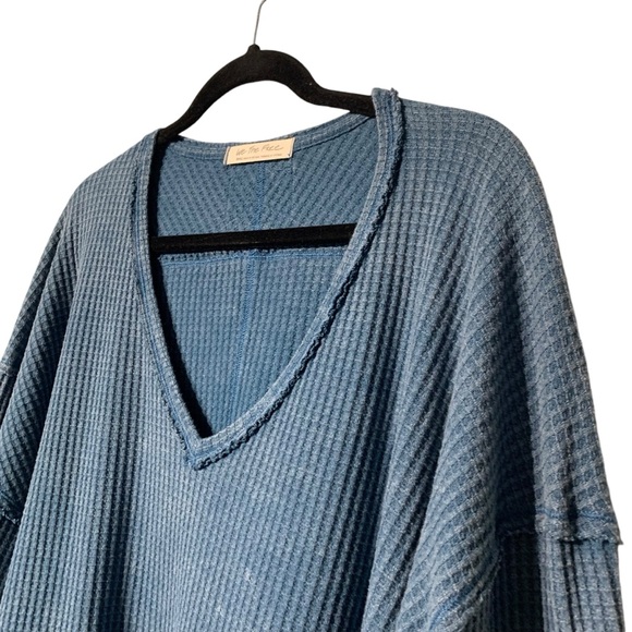 FREE PEOPLE | We The Free Women’s Coroline Thermal - Legion Blue - Sz Small - Picture 3 of 8